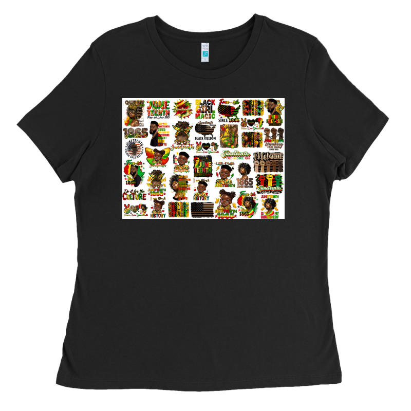 Juneteenth Bundle Preview Ladies Tee by HRA Design Shop | Teevron