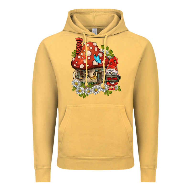 Welcome Gnome Ladybug Vintage Hoodie by BarkalooDesign | Teevron