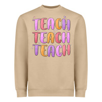 Mushroom teach teach varsity Heavyweight Sweatshirt - MaliasSmallBusiness