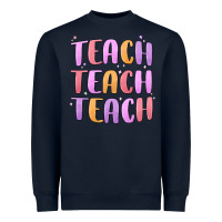Navy teach teach varsity Heavyweight Sweatshirt - MaliasSmallBusiness