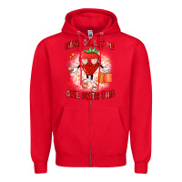Red hang on,let me girl math this Zipper Hoodie - Artiststas