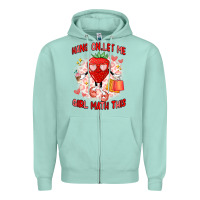 Seafoam hang on,let me girl math this Zipper Hoodie - Artiststas