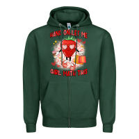 Sports Green hang on,let me girl math this Zipper Hoodie - Artiststas