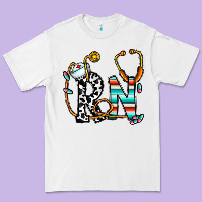 Rn Nurse Premium Tee Designed By Cowhidedigitalart