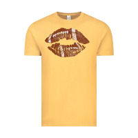 Vintage Mustard football lips Vintage Tee - AdoDesignShop