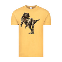 Vintage Mustard Tyrannosaurus T rex Vintage Tee - LillyAllenDesigns