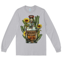 Moon Dust western whiskey bottle Long Sleeve Tee - NancyCooperArtShop