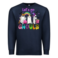 Navy Let's go ghouls Premium Sweatshirt - NancyCooperArtShop