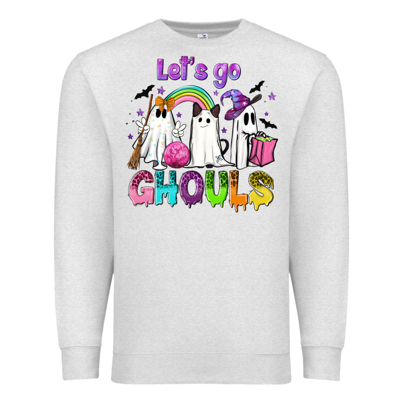 Let's Go Ghouls Premium Sweatshirt by NancyCooperArtShop | Teevron