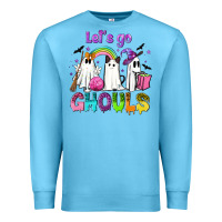 Ocean Blue Let's go ghouls Premium Sweatshirt - NancyCooperArtShop