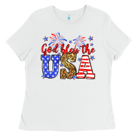 White God bless the USA Ladies Tee - Neo Western