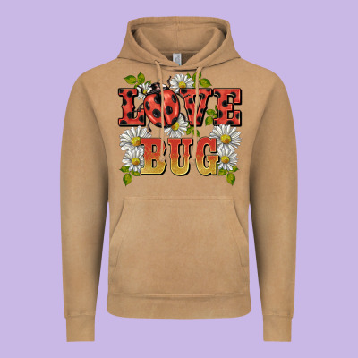 Ladybug Love Bug Vintage Hoodie Designed By Barkaloodesign