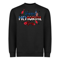 Black happy memorial day Heavyweight Sweatshirt - MaliasSmallBusiness