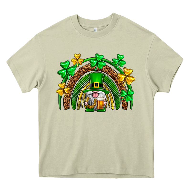 St. Patrick's Day Gnome Rainbow Heavy Core Tee by Neo Western | Teevron