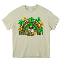 Mossy St. Patrick's Day gnome rainbow Heavy Core Tee - Neo Western