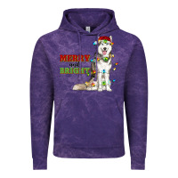Cloud Purple Merry And Bright Husky Vintage Hoodie - RanaPortraitStore