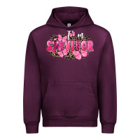 Mauve Wine I' m survivor Breast Cancer Urban Hoodie - FaDigitalArtStudio