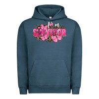 Pigment Midnight Navy I' m survivor Breast Cancer Urban Hoodie - FaDigitalArtStudio