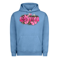 Pigment Pebble Blue I' m survivor Breast Cancer Urban Hoodie - FaDigitalArtStudio