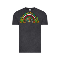 Vintage Black mexican flag cactus and sunflowers rainbow Vintage Tee - Jasminsmagicworld