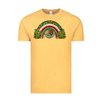 Vintage Mustard mexican flag cactus and sunflowers rainbow Vintage Tee - Jasminsmagicworld