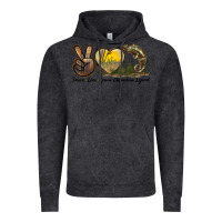 Vintage Black Peace Love Green Chameleon Lizard Vintage Hoodie - LillyAllenDesigns