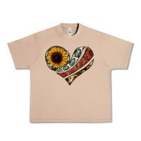 Burro western sunflower cowhide  heart Urban Heavy Tee - Jasminsmagicworld