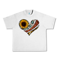 Lunar Rock western sunflower cowhide  heart Urban Heavy Tee - Jasminsmagicworld