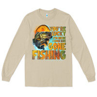 Mushroom youre lucky im here i could have gone fishing Long Sleeve Tee - NancyCooperArtShop