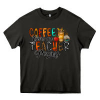 Asphalt coffee gives me teacher Heavy Core Tee - CowhideDigitalArt