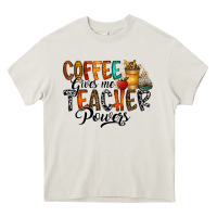 Coffee Gives Me Teacher Heavy Core Tee | Teevron