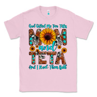 Bubblegum Pink god gifted me two titles mom and teta and i rock t Classic Tee - JahusDesignShop