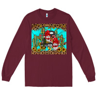 Burgundy truck gnome cactus Long Sleeve Tee - JahusDesignShop