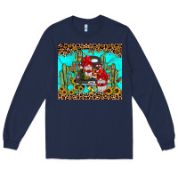 Navy truck gnome cactus Long Sleeve Tee - JahusDesignShop