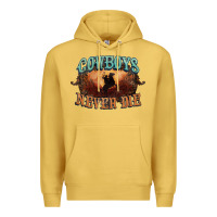 Antique Gold Cowboys never die Premium Hoodie - HowdyJamesFarm