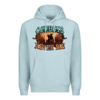 Blue Mist Cowboys never die Premium Hoodie - HowdyJamesFarm