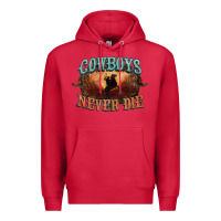 Cardinal Cowboys never die Premium Hoodie - HowdyJamesFarm