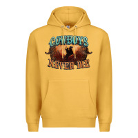 Mustard Cowboys never die Premium Hoodie - HowdyJamesFarm