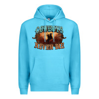 Ocean Blue Cowboys never die Premium Hoodie - HowdyJamesFarm