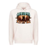 Pale Pink Cowboys never die Premium Hoodie - HowdyJamesFarm