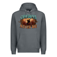Rock Cowboys never die Premium Hoodie - HowdyJamesFarm
