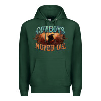 Sports Green Cowboys never die Premium Hoodie - HowdyJamesFarm