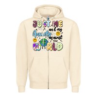 Sandshell just me and my anxiety against the world Zipper Hoodie - Artiststas