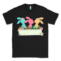 Black easter bunny trio Classic Tee - MaliasSmallBusiness
