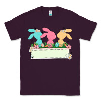 Plum easter bunny trio Classic Tee - MaliasSmallBusiness