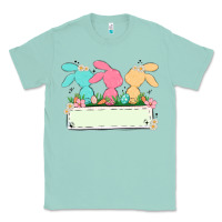 Seafoam easter bunny trio Classic Tee - MaliasSmallBusiness
