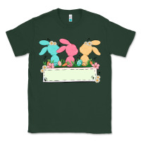 Sports Green easter bunny trio Classic Tee - MaliasSmallBusiness