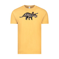 Vintage Mustard Triceratops Horridus Vintage Tee - LillyAllenDesigns