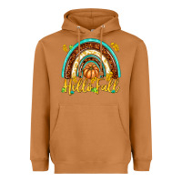Meerkat Hello Fall with Rainbow Heavyweight Hoodie - texasbilliewilder