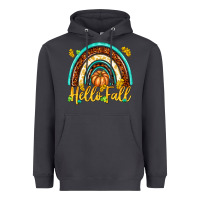 Smoke Hello Fall with Rainbow Heavyweight Hoodie - texasbilliewilder